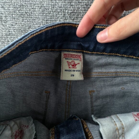 True Religion Women's Sz 29 Boot Cut Denim Blue Jeans Pants Designer Stretch - Picture 16 of 16